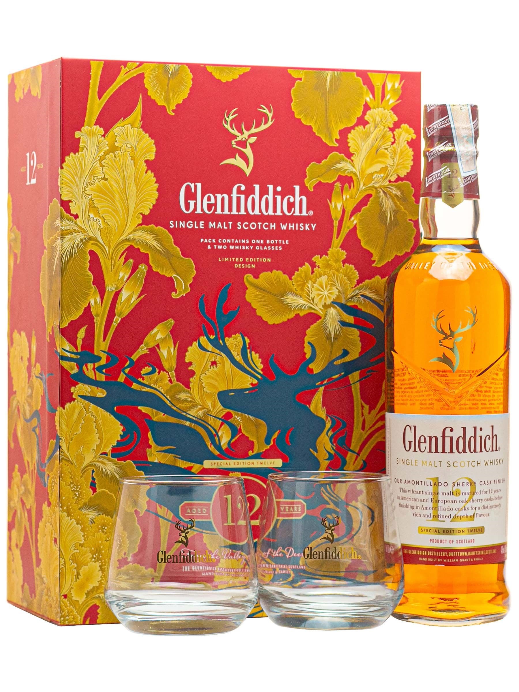 Glenfiddich 12 năm Sherry Cask - Hộp quà Tết 2026