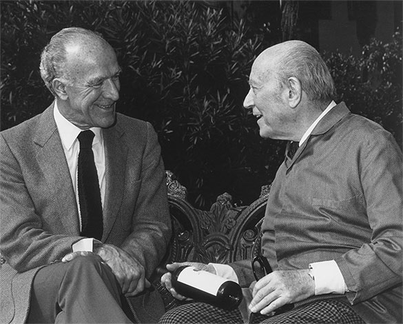 Baron Philippe de Rothschild và Robert Mondavi