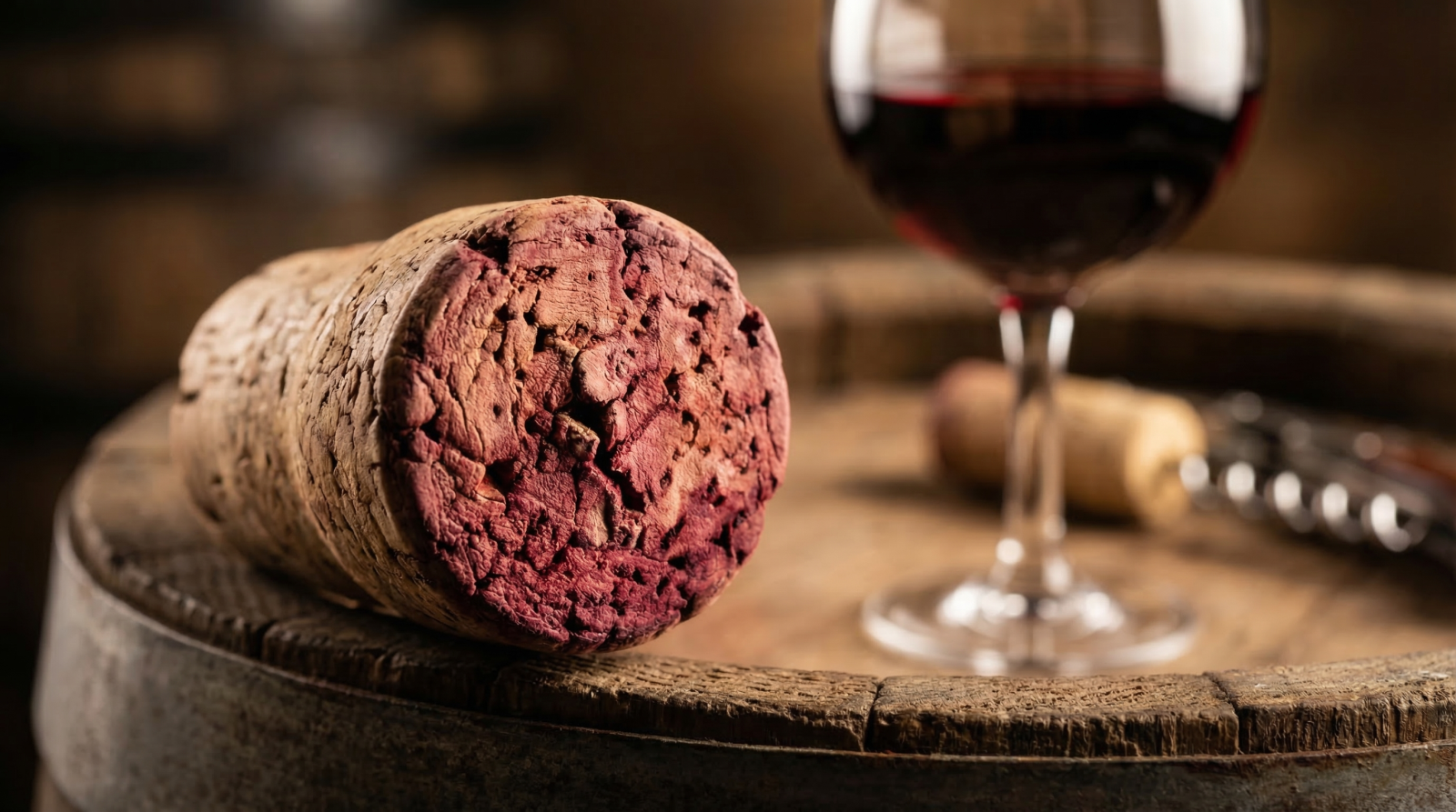 Cận cảnh nút bần tự nhiên giúp rượu vang đỏ lão hóa nhưng tiềm ẩn nguy cơ lỗi nấm mốc TCA