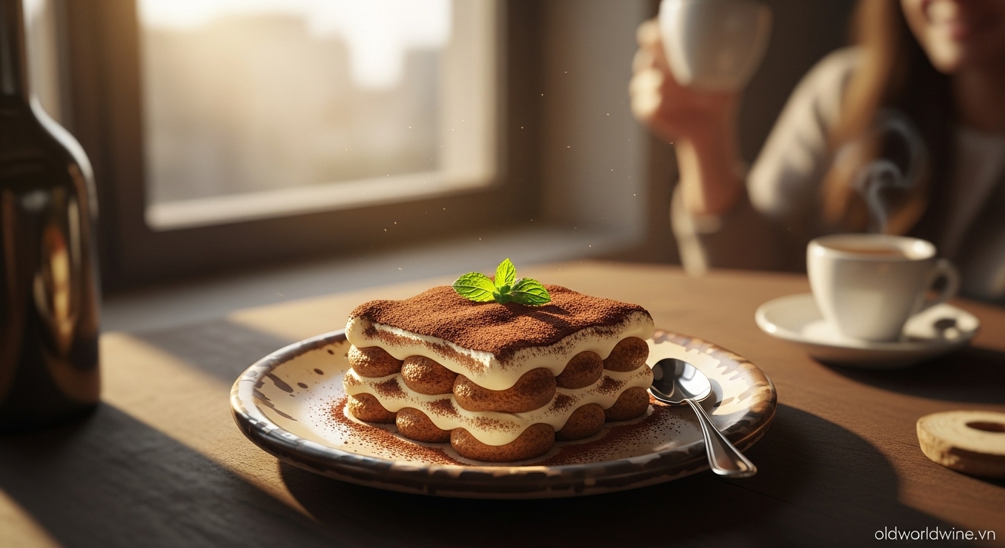 Tiramisu – món tráng miệng Ý mang thông điệp “hãy làm tôi vui lên” với hương vị và cảm xúc tinh tế.