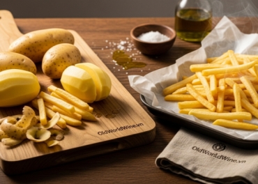 Cách Làm Khoai Tây Chiên Giòn Ngon Chuẩn Vị & Nghệ Thuật Pairing Rượu Vang