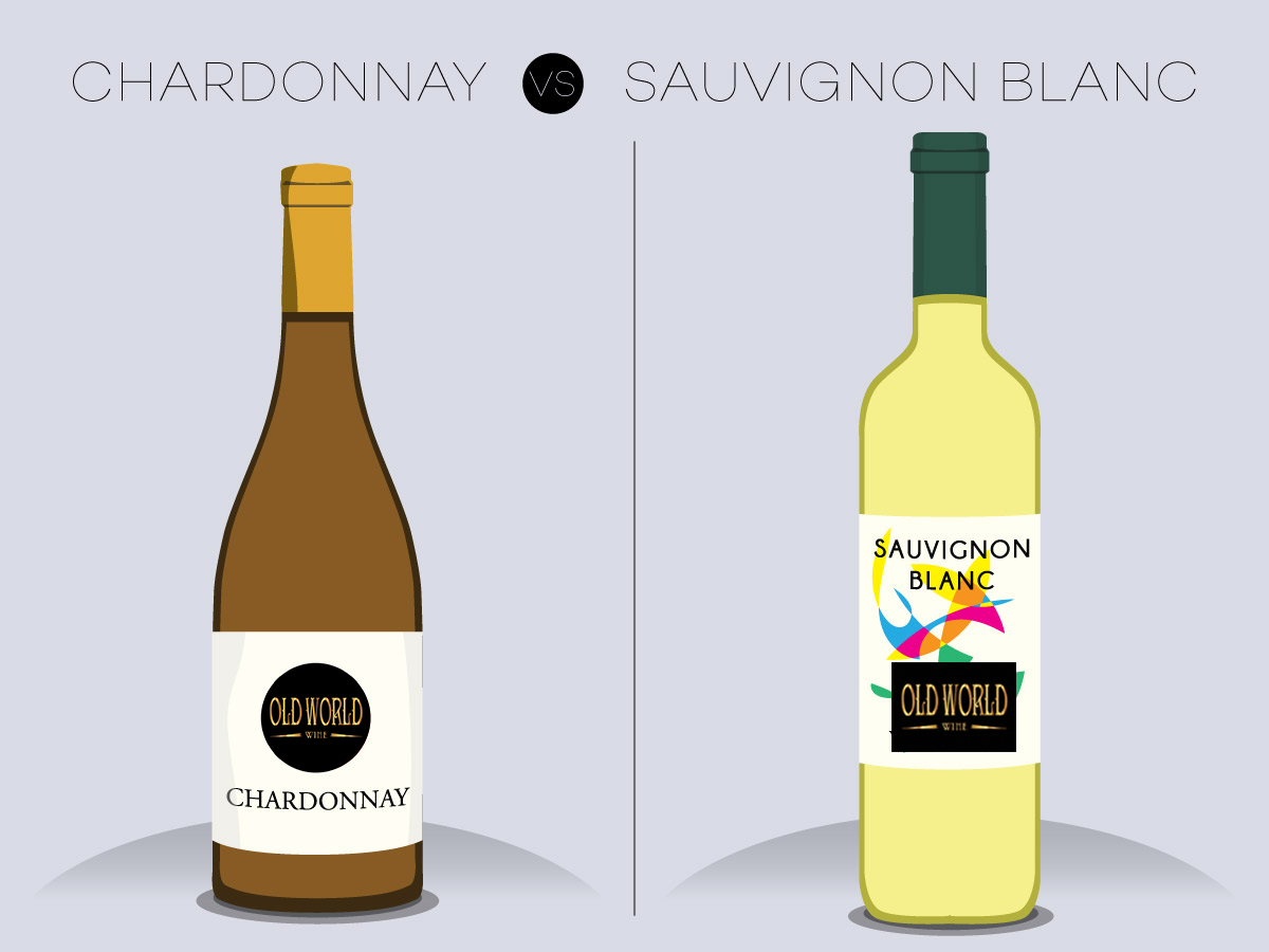 Sự khác biệt giữa rượu vang trắng Chardonnay và rượu vang trắng Sauvignon Blanc là gì?
