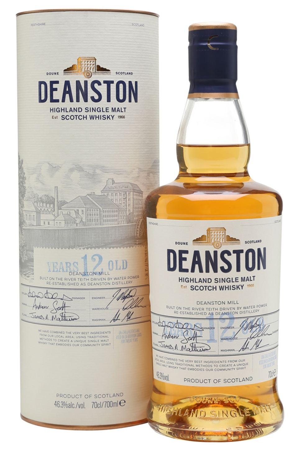 Rượu Deanston Single Malt Scotch Whisky 12 năm 