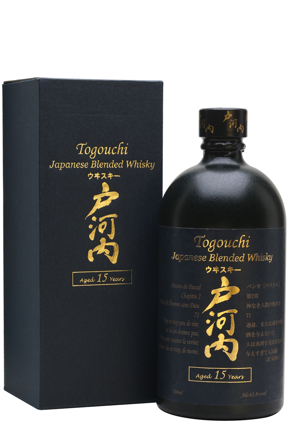 Rượu Togouchi Whisky 15 năm 43,8% 700ml